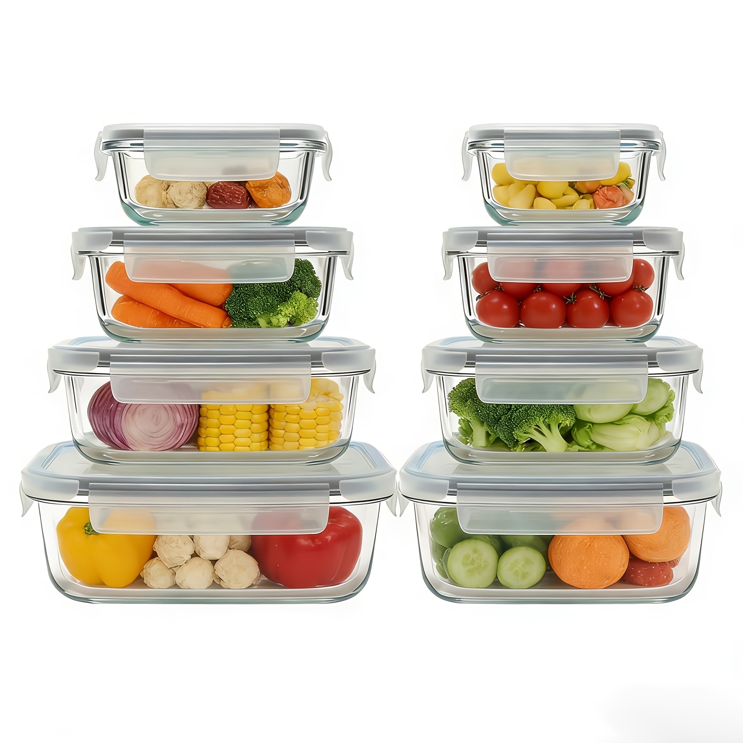 Premium Glass Food Storage Con - Food Storage Prep Containers 리뷰 및 가격