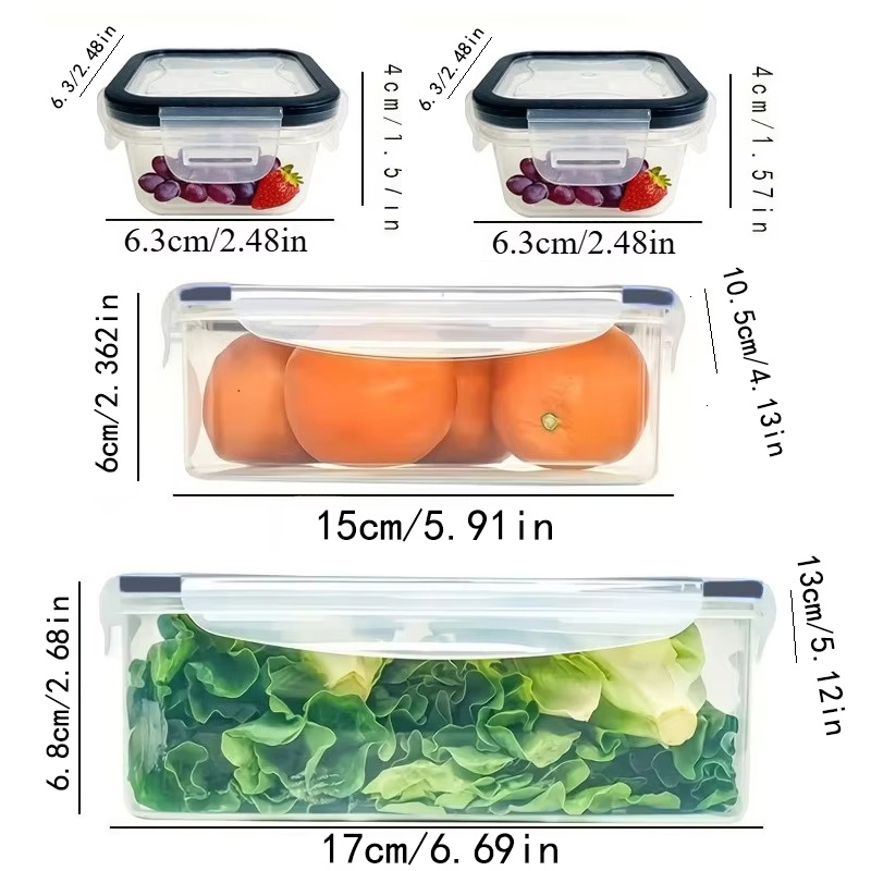 8Pcs Set Includes 4 Containers - Food Storage System 리뷰 및 가격