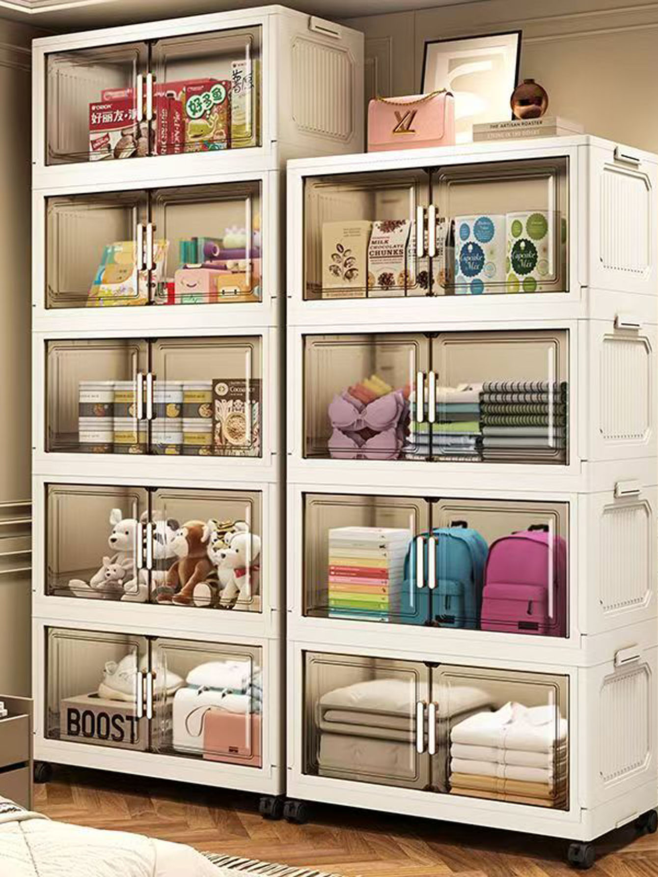 Storage Cabinet Folding Storag - Food Storage In Room 리뷰 및 가격
