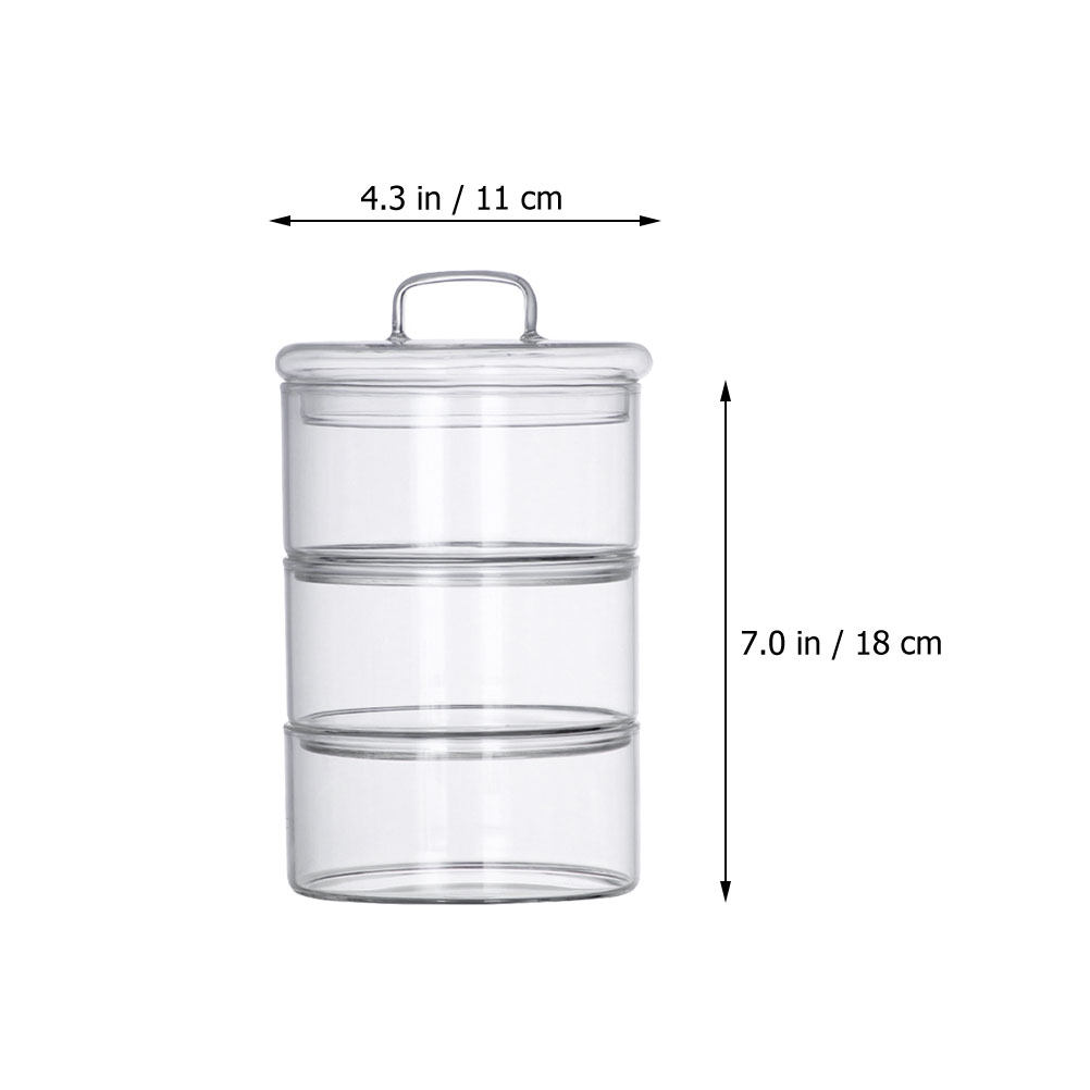 1Set Clear Glass Storage Bowl  - Food Storage Jar Glass 리뷰 및 가격
