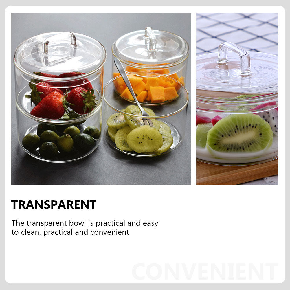 1Set Clear Glass Storage Bowl  - Food Storage Jar Glass 리뷰 및 가격