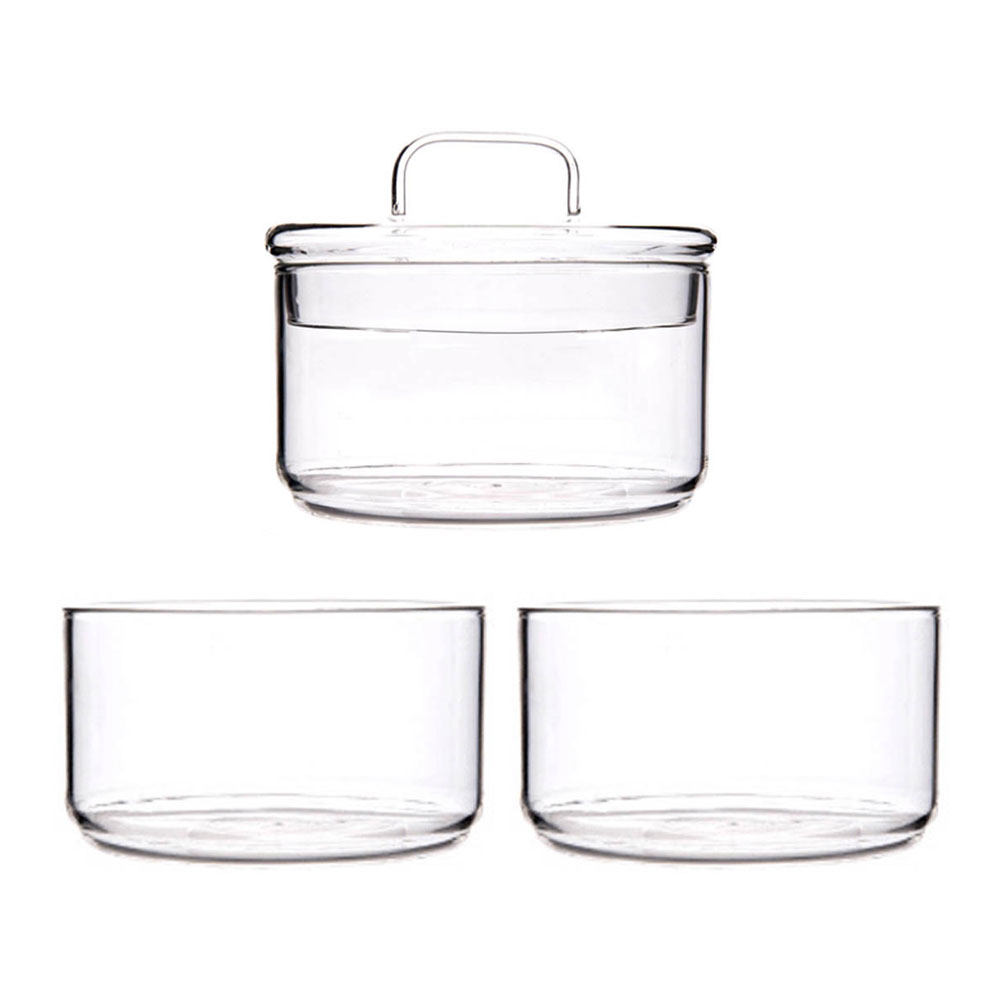 1Set Clear Glass Storage Bowl  - Food Storage Jar Glass 리뷰 및 가격