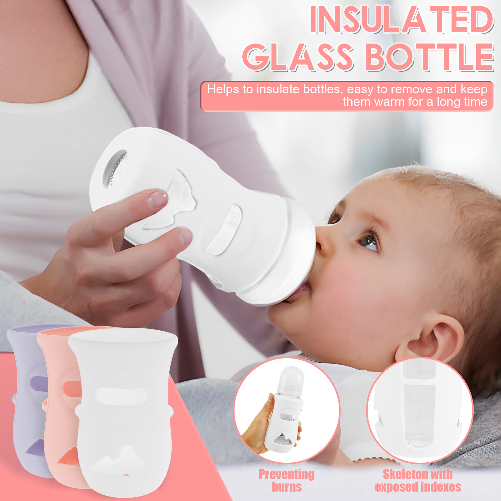Silicone Sleeves Silicone Baby - Food Storage Keep Warm 리뷰 및 가격