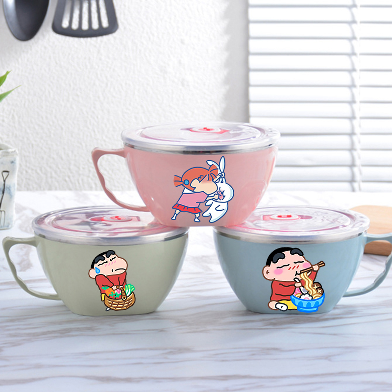 Crayon Shin-chan Noodle Bowl L - Food Storage In Room 리뷰 및 가격