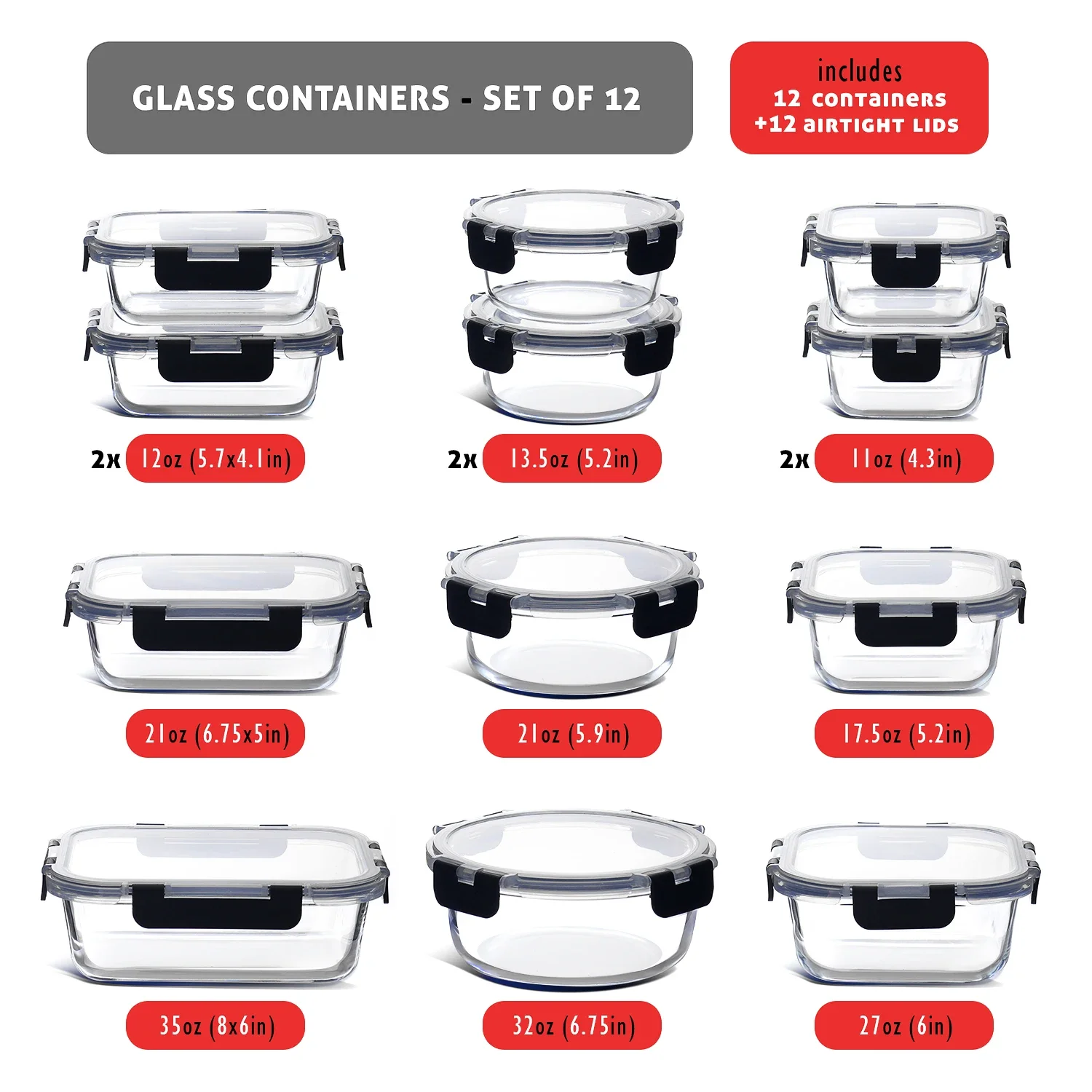 Glass Food Storage Containers  - Food Storage Prep Containers 리뷰 및 가격