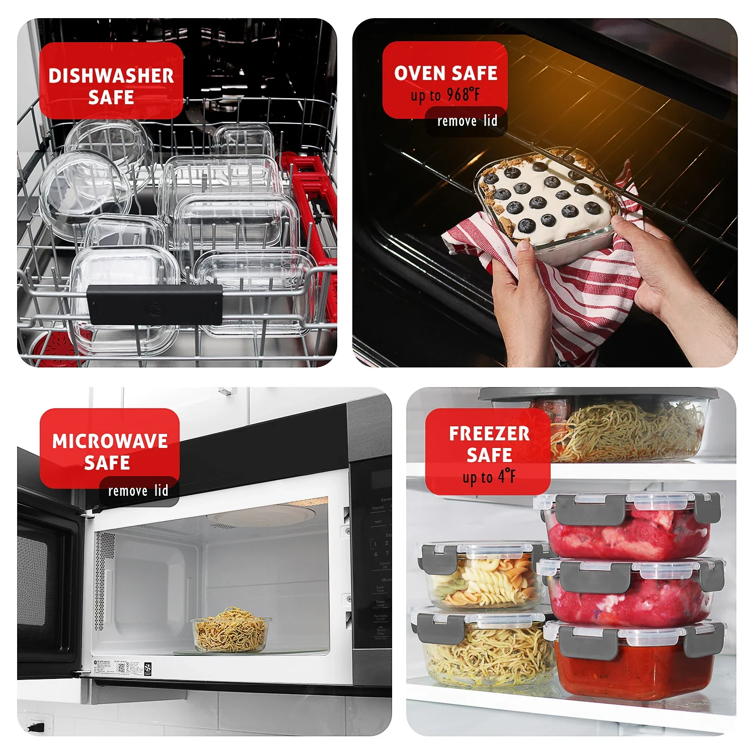 Glass Food Storage Containers  - Food Storage Prep Containers 리뷰 및 가격