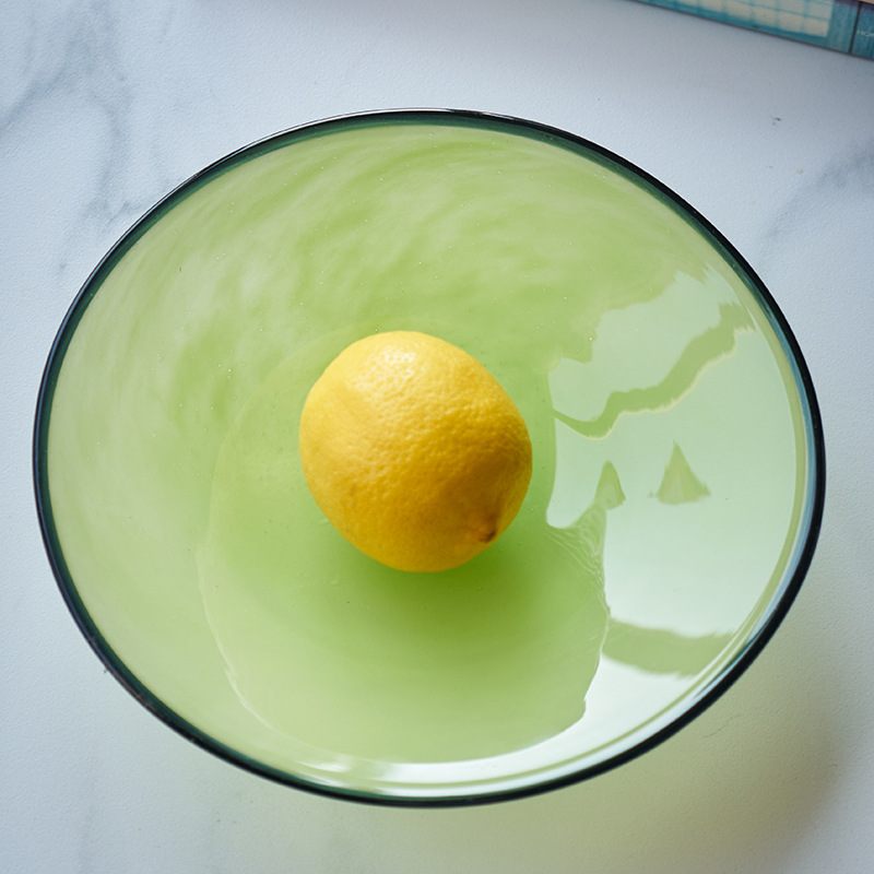 Wide Mouthed Black Edged Color - Food Storage Glass Round 리뷰 및 가격