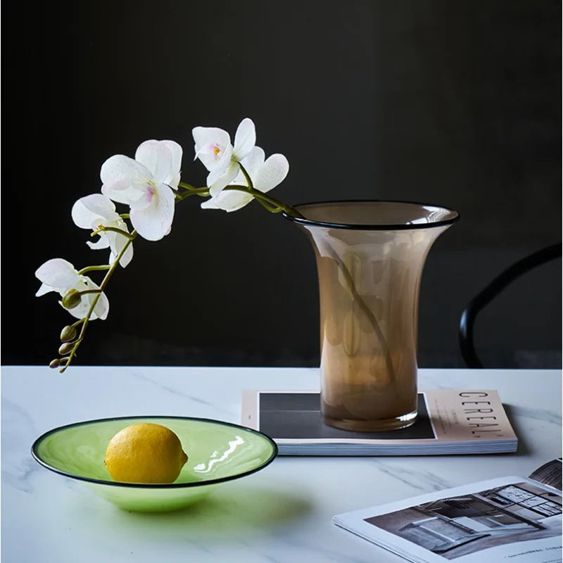 Wide Mouthed Black Edged Color - Food Storage Glass Round 리뷰 및 가격