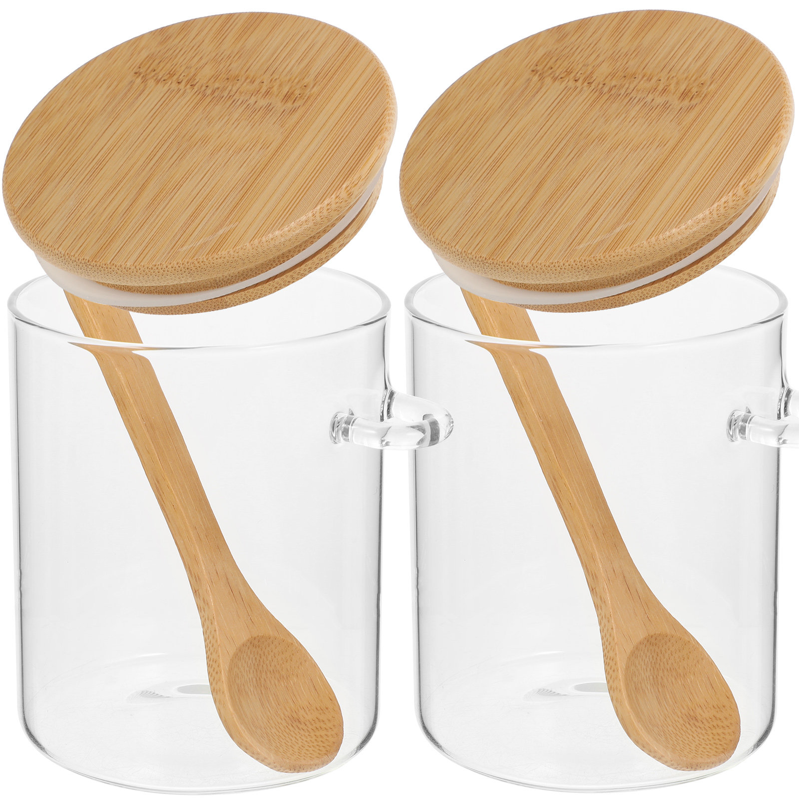 2 Pcs Flour Sugar Storage Cont - Food Storage Jar Glass 리뷰 및 가격