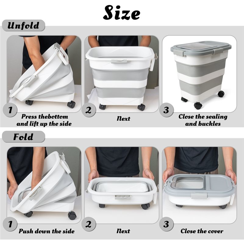 A53Q-Food Storage Container 1P - Food Storage With Wheels 리뷰 및 가격
