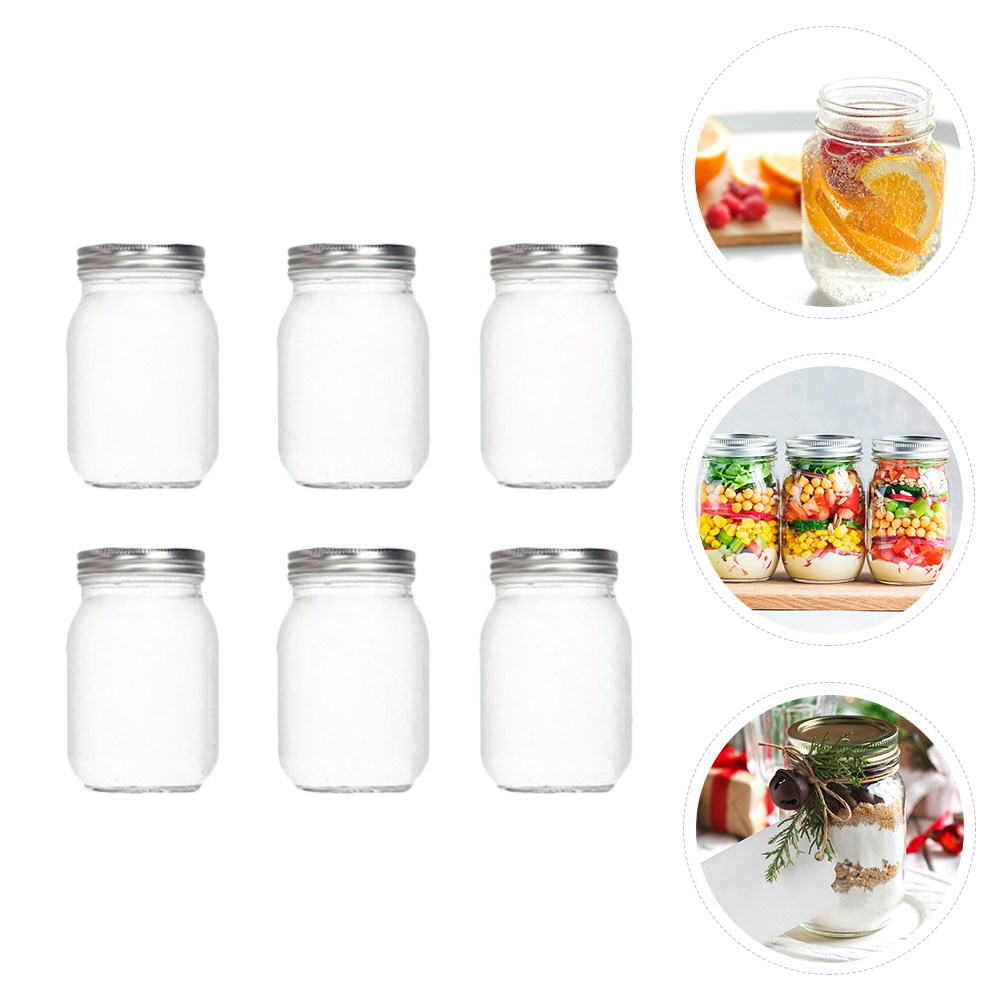 6Pcs Transparent Round Glass J - Food Storage Glass Round 리뷰 및 가격