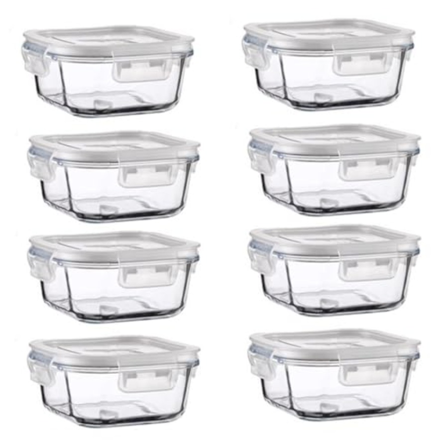 16oz Square Glass Food Storage - Food Storage Prep Containers 리뷰 및 가격