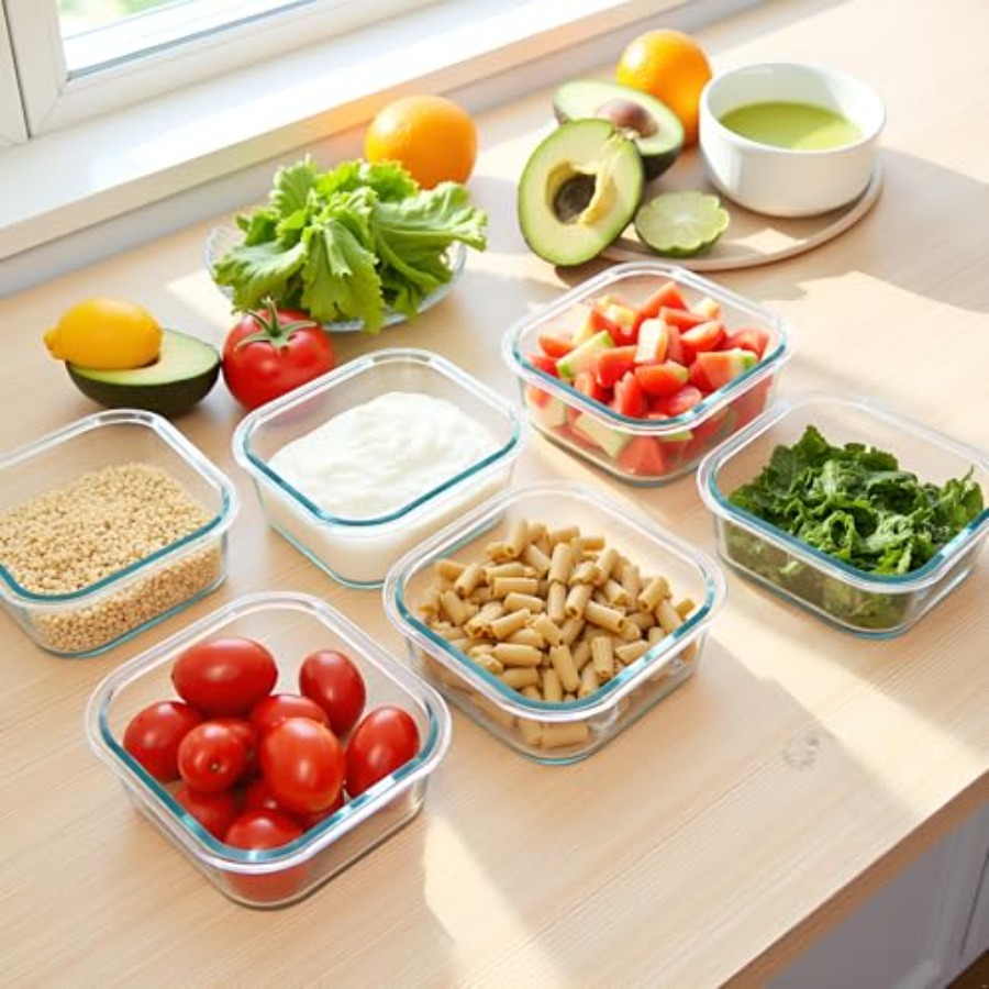 16oz Square Glass Food Storage - Food Storage Prep Containers 리뷰 및 가격