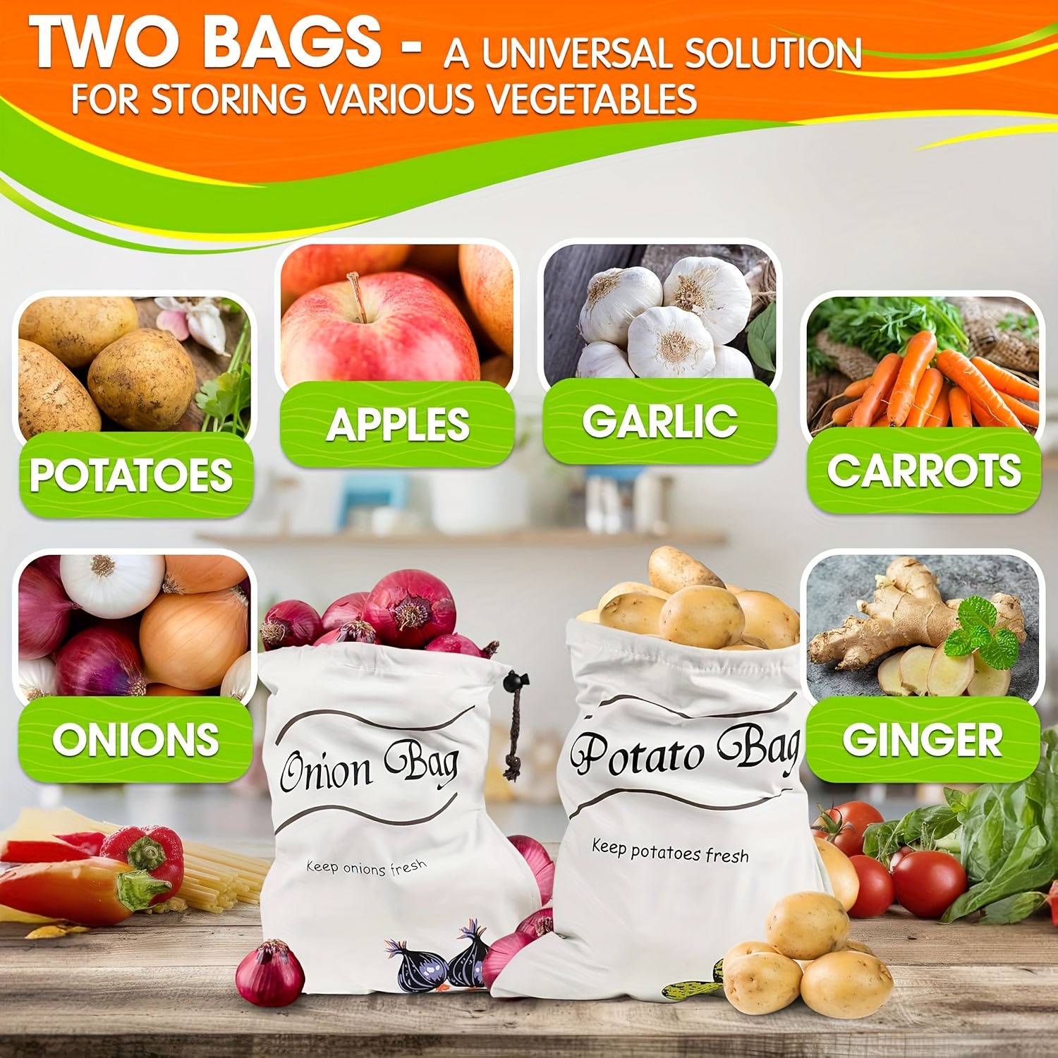 2pcs Reusable Vegetable Storag - Food Storage In Roots 리뷰 및 가격