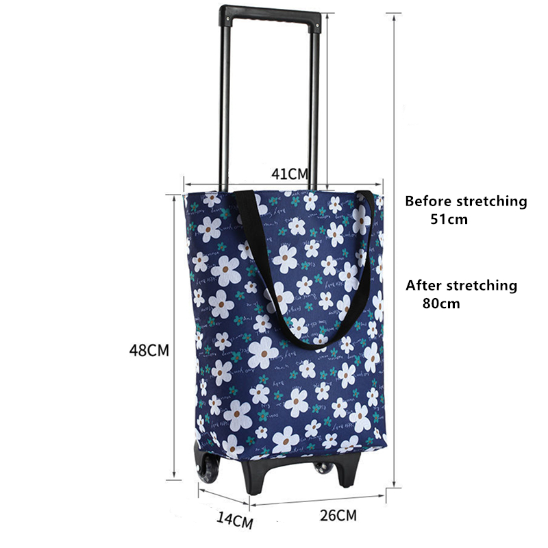 Folding Shopping Pull Cart Tro - Food Storage With Wheels 리뷰 및 가격