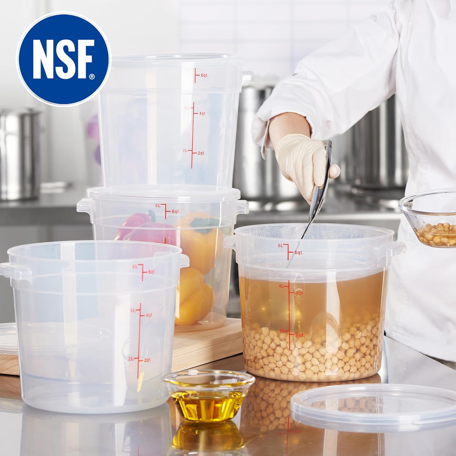 6 Quart Translucent Food Stora - Food Storage 4 Quart 리뷰 및 가격