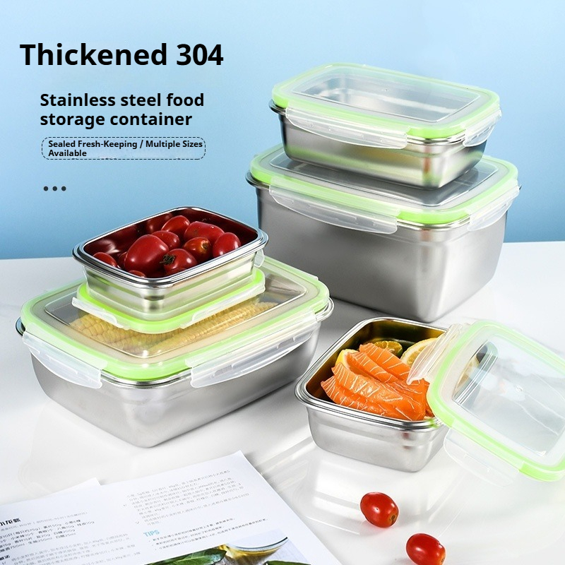 304 Stainless Steel Lunch Box  - Food Storage Stainless Steel Containers 리뷰 및 가격