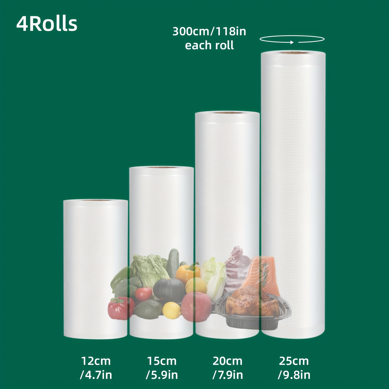 4-Pack Vacuum Sealer Rolls: He - Food Storage Vacuum Seal 리뷰 및 가격