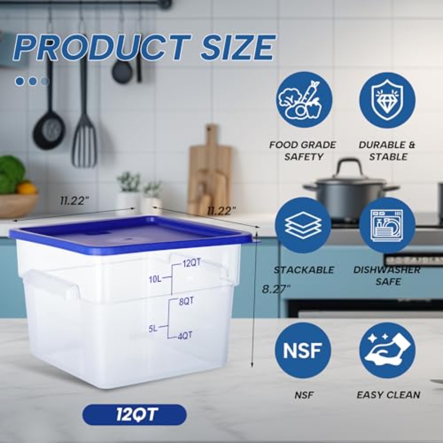 4 Pack 12 Quart Food Storage C - Food Storage 4 Quart 리뷰 및 가격