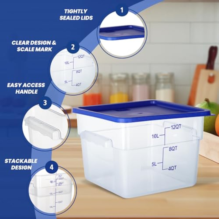 4 Pack 12 Quart Food Storage C - Food Storage 4 Quart 리뷰 및 가격