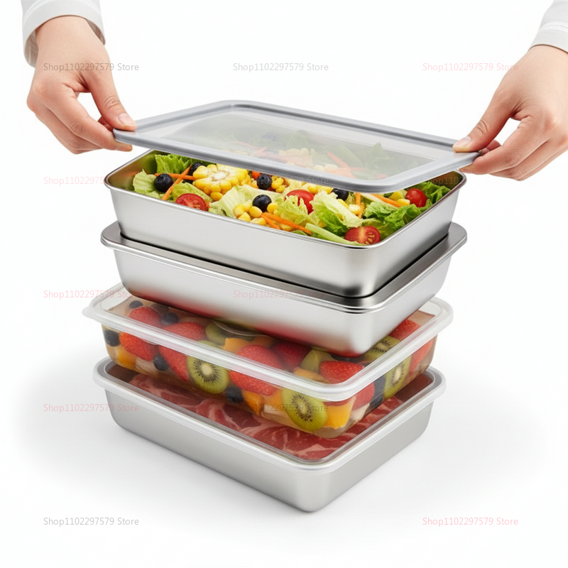 Plate Stainless Steel Food Con - Food Storage Stainless Steel Containers 리뷰 및 가격