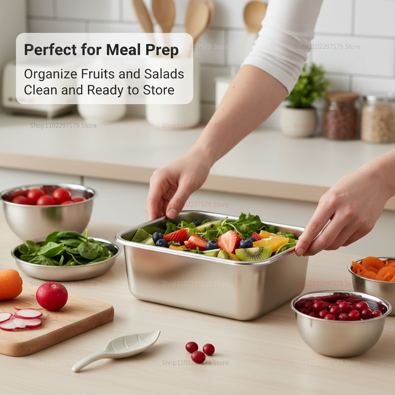 Plate Stainless Steel Food Con - Food Storage Stainless Steel Containers 리뷰 및 가격