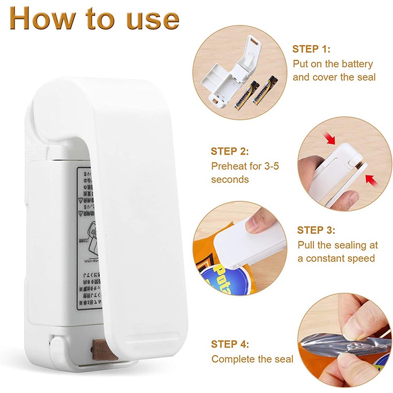 Mini Handheld Heat Sealer, Fas - Food Storage Machine 리뷰 및 가격