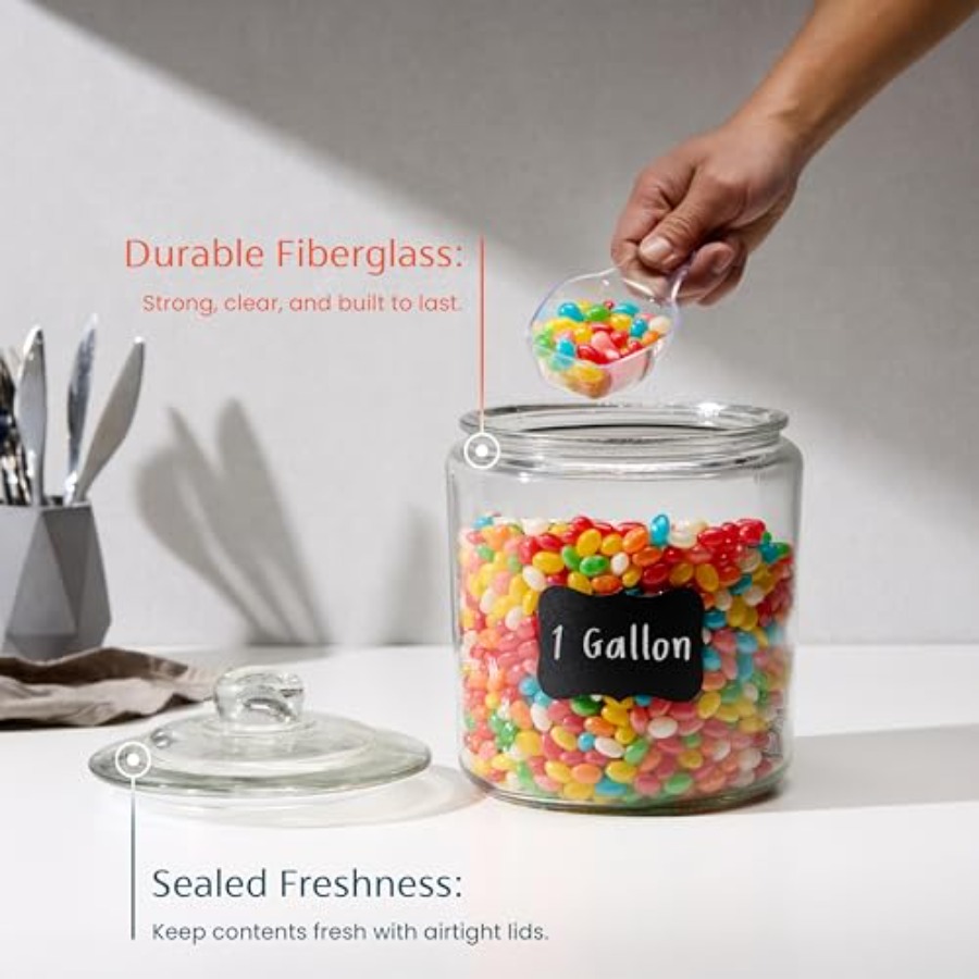 Glass Kitchen Jars Food and Co - Food Storage Jar Glass 리뷰 및 가격