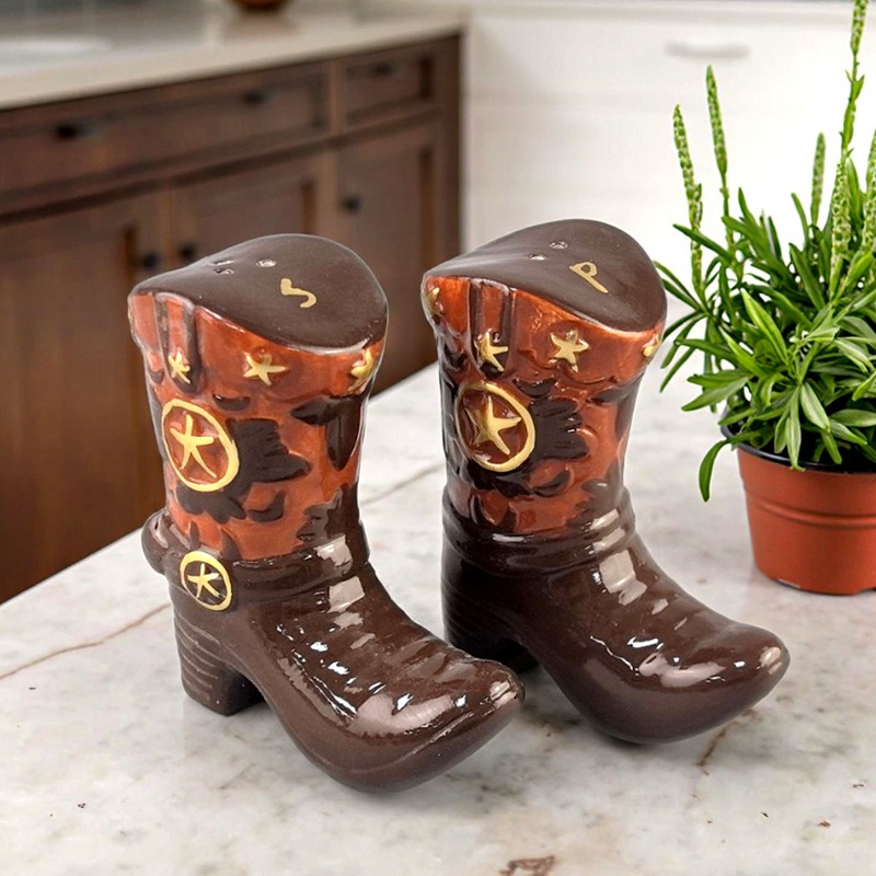 Vintage Boots Ceramic Spice Ja - Food Storage Jar Set 리뷰 및 가격