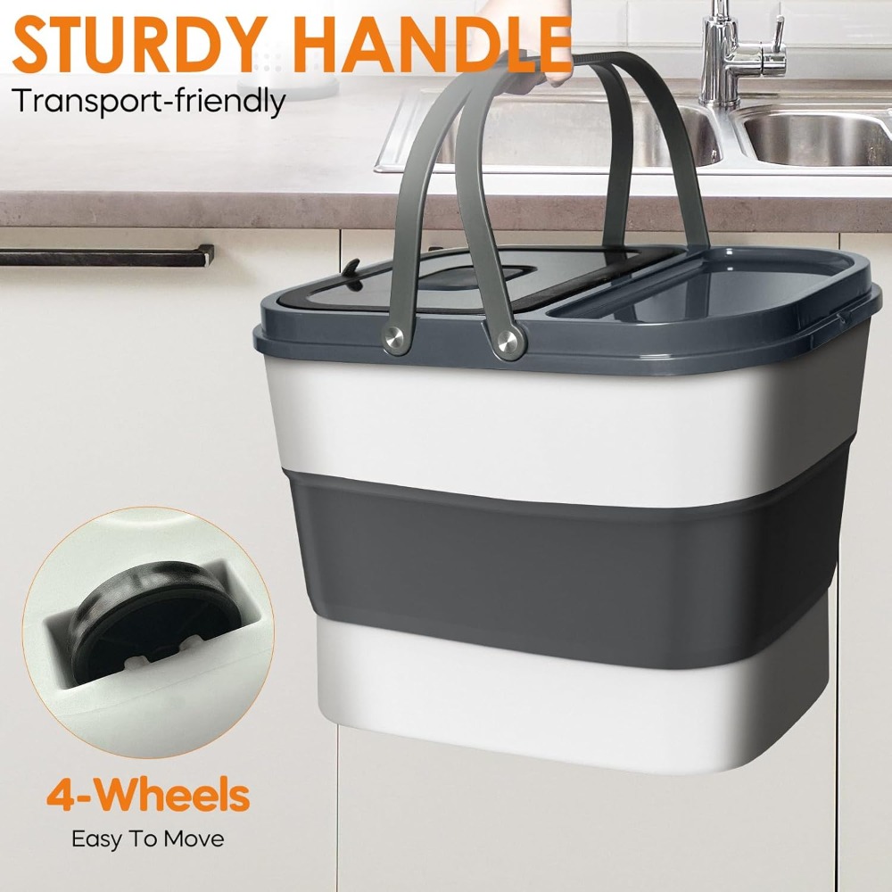 35lbs Collapsible Dog Food Con - Food Storage With Wheels 리뷰 및 가격