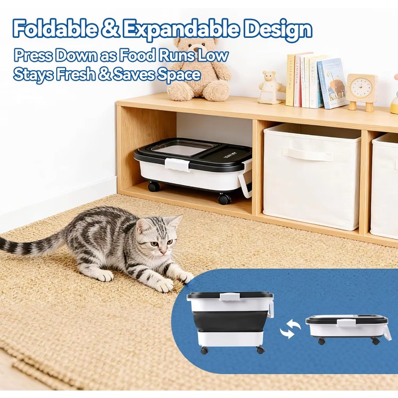 Dog Food Storage Container 20- - Food Storage With Wheels 리뷰 및 가격