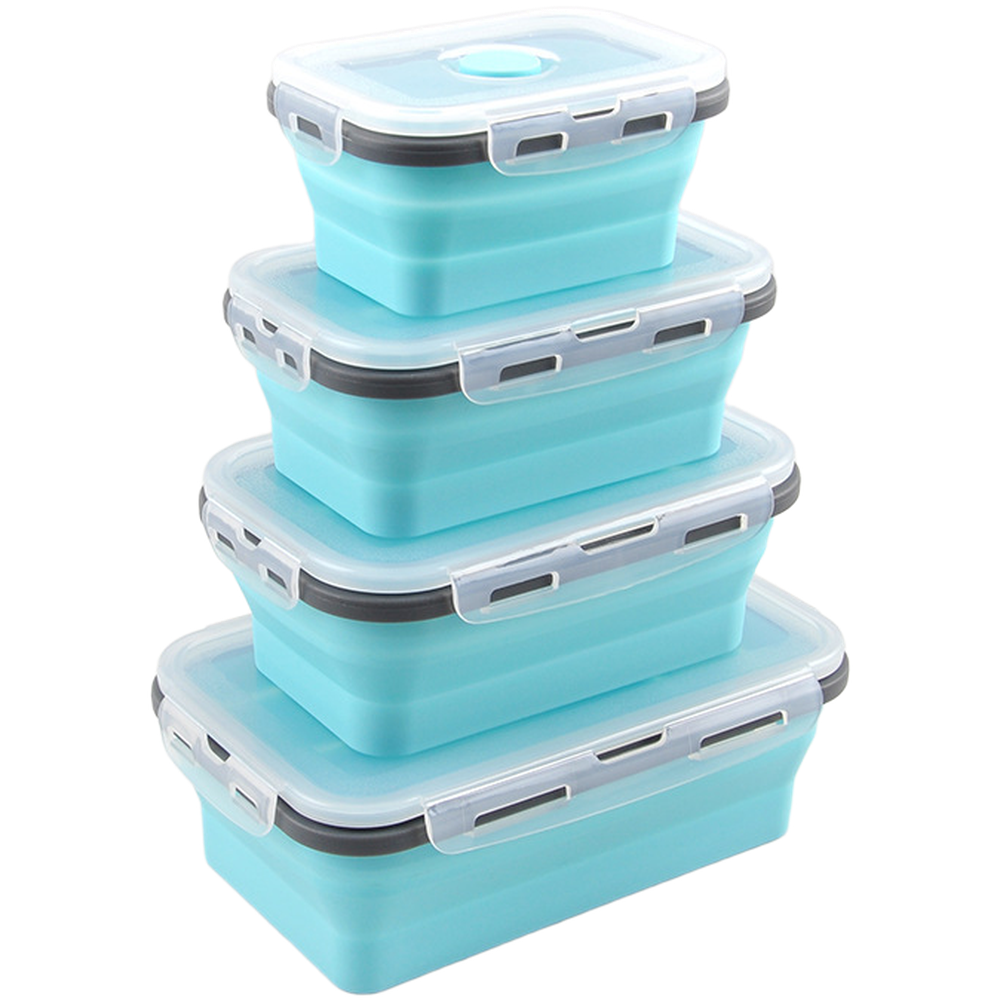 Foldable Silicone Lunch Box Se - Food Storage Safe 리뷰 및 가격