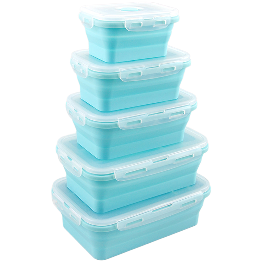 Foldable Silicone Lunch Box Se - Food Storage Safe 리뷰 및 가격