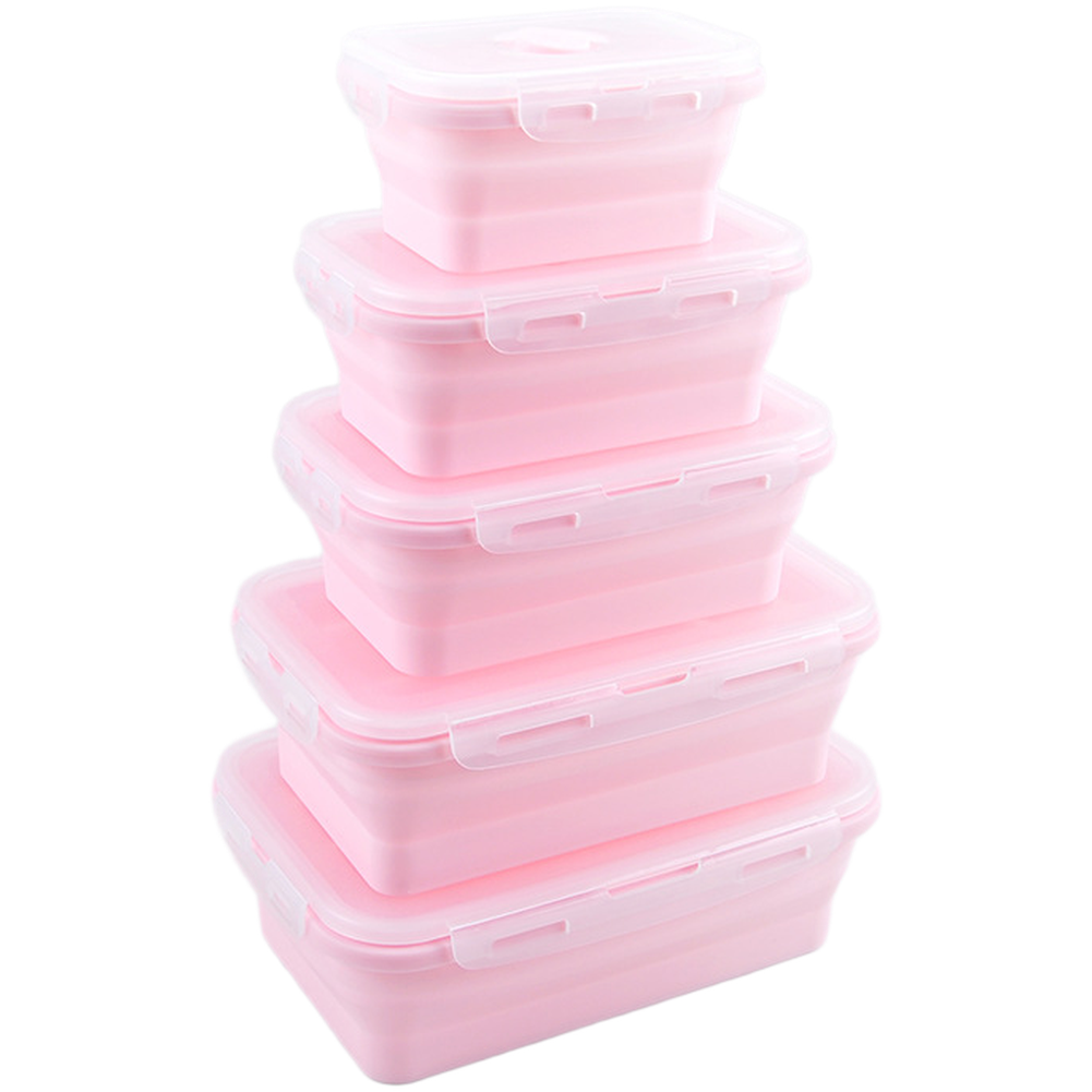 Foldable Silicone Lunch Box Se - Food Storage Safe 리뷰 및 가격