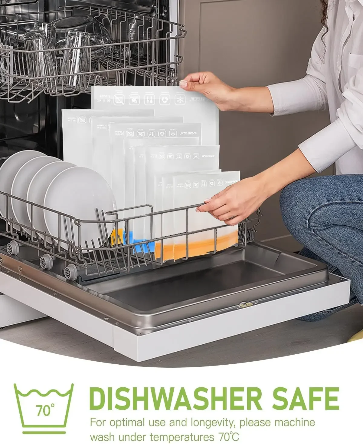 20Pack Reusable Bags Dishwashe - Food Storage Safe 리뷰 및 가격