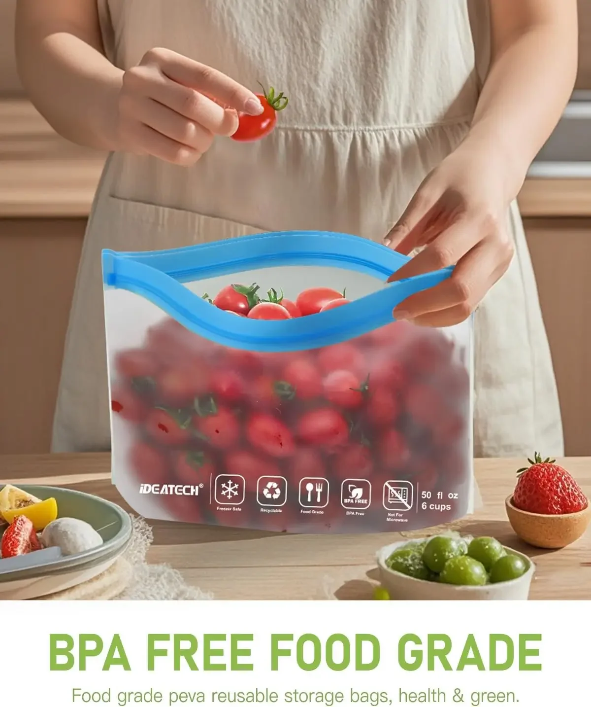 20Pack Reusable Bags Dishwashe - Food Storage Safe 리뷰 및 가격