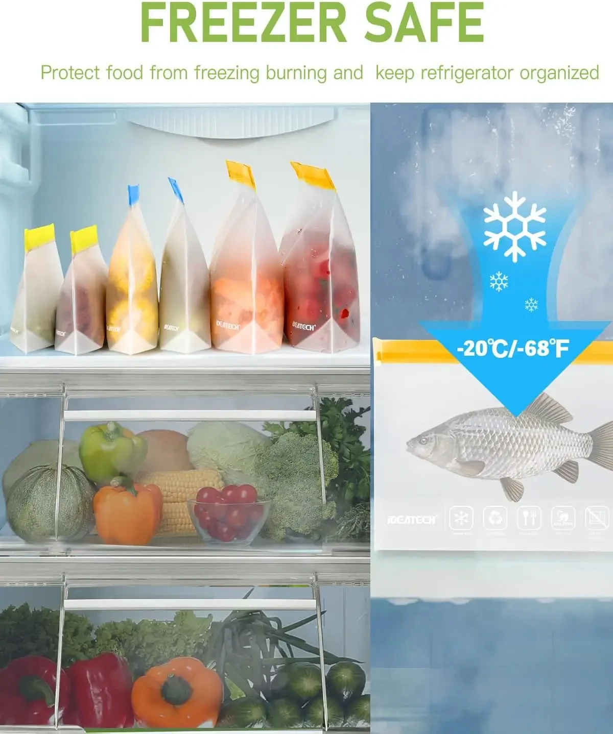 20Pack Reusable Bags Dishwashe - Food Storage Safe 리뷰 및 가격