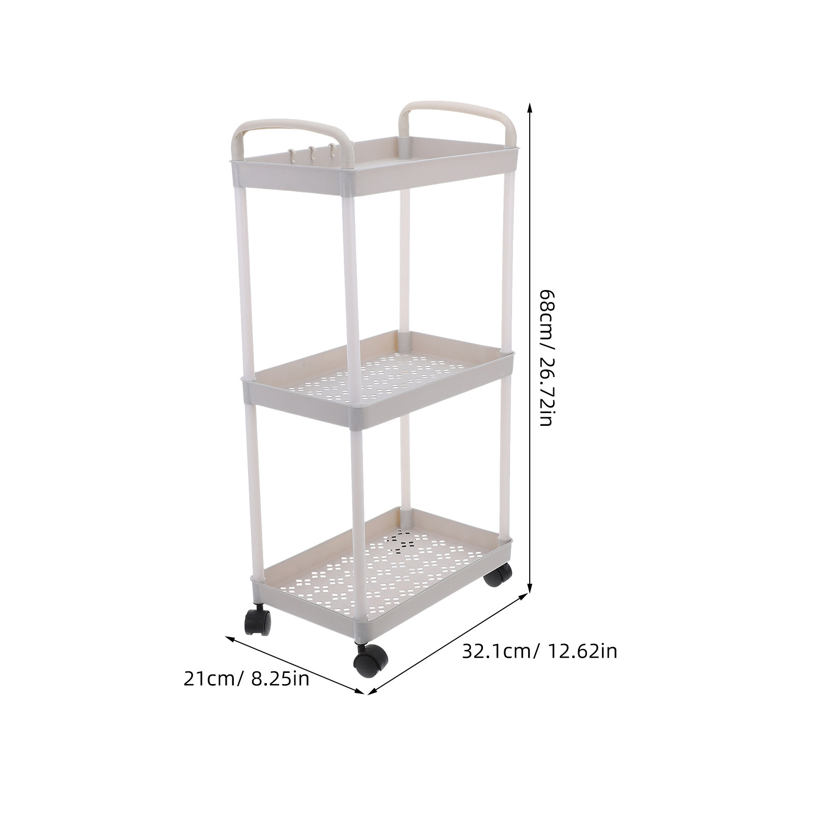 3 Tier Utility Cart Rolling St - Food Storage With Wheels 리뷰 및 가격