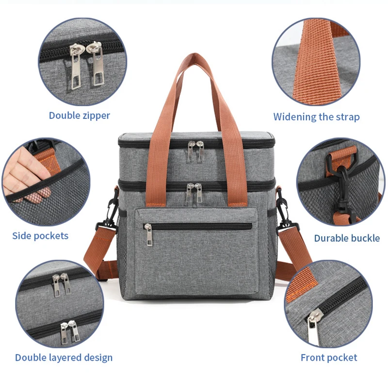Thermal Lunch Bag Double Layer - Food Storage Keep Warm 리뷰 및 가격