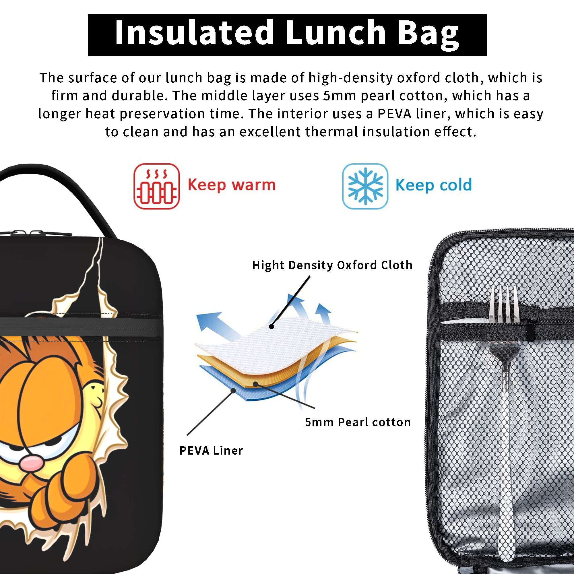 Garfielded Insulated Lunch Bag - Food Storage System 리뷰 및 가격
