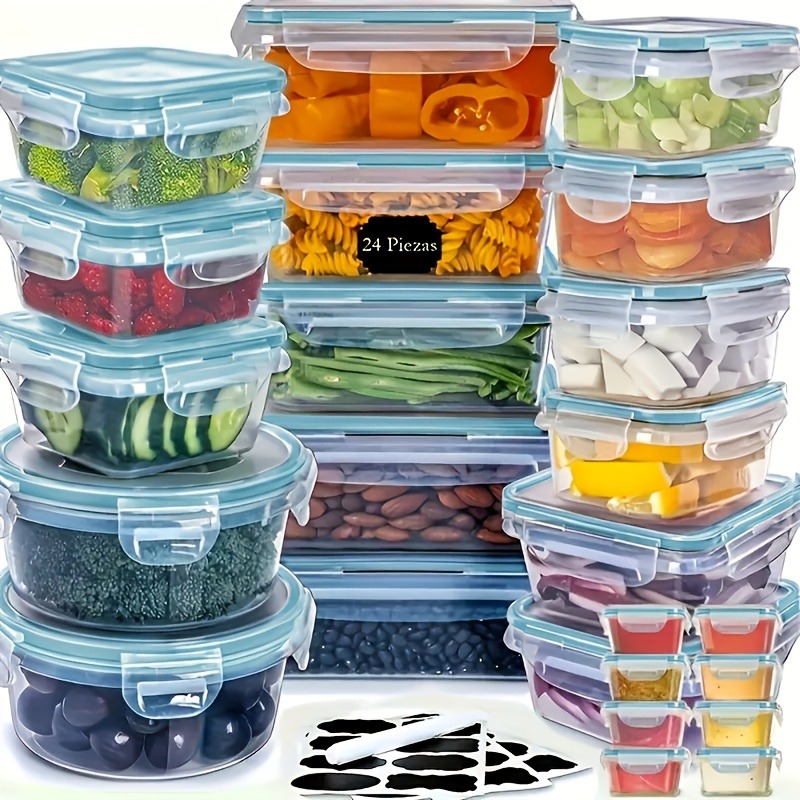48PCS BPA-Free Food Storage Se - Food Storage Jar Set 리뷰 및 가격