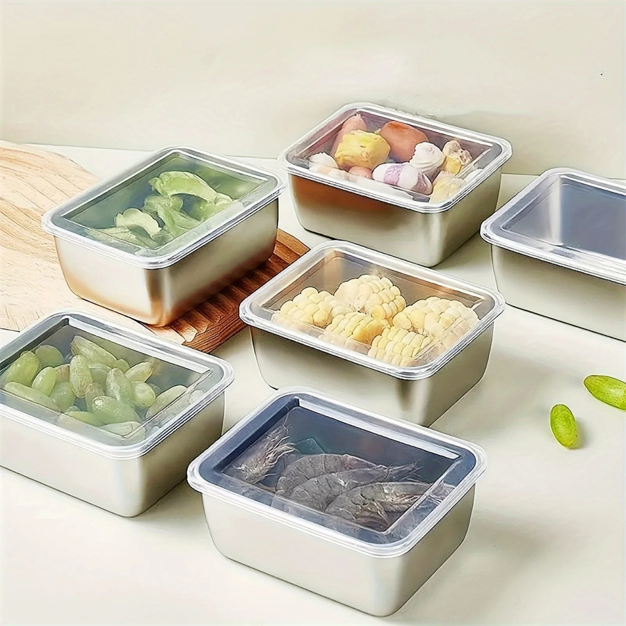 1/3/5pcs Stainless Steel Food  - Food Storage System 리뷰 및 가격