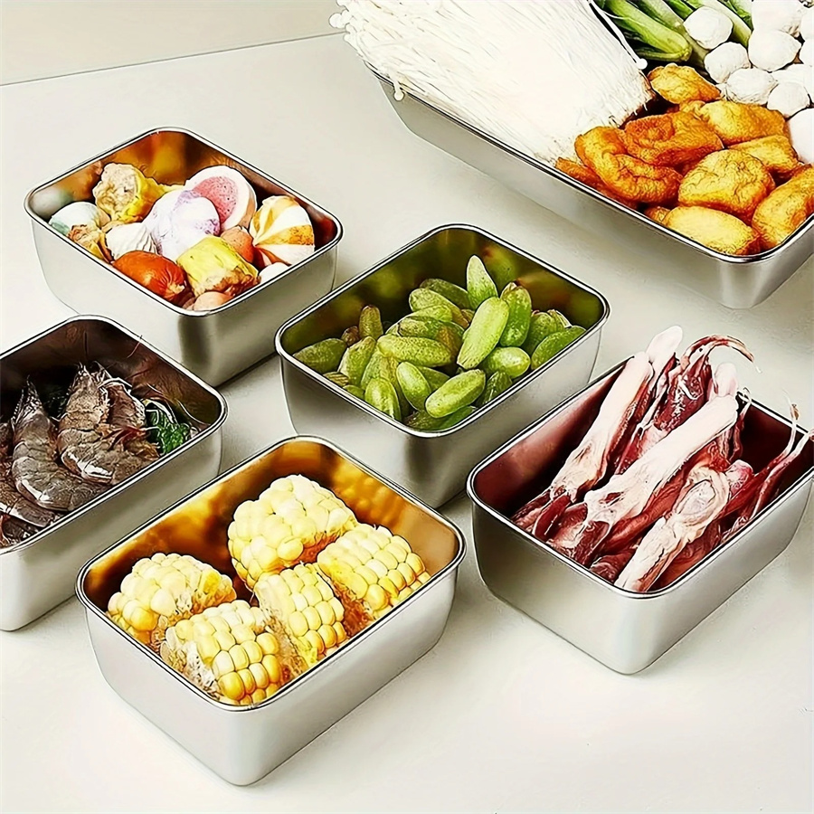 1/3/5pcs Stainless Steel Food  - Food Storage System 리뷰 및 가격