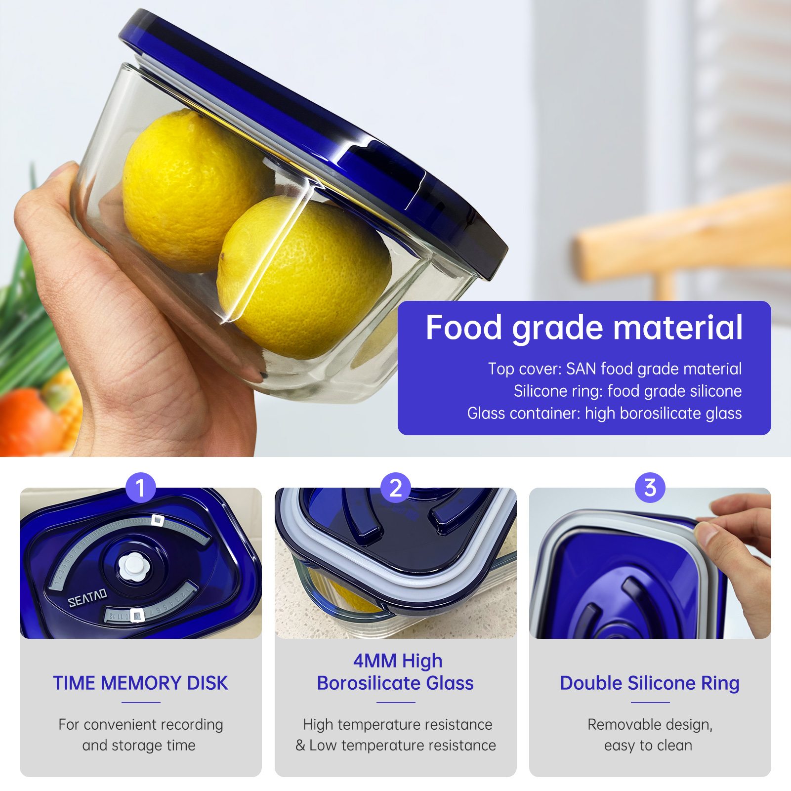 SEATAO Glass Food Storage Cont - Food Storage Vacuum Seal 리뷰 및 가격