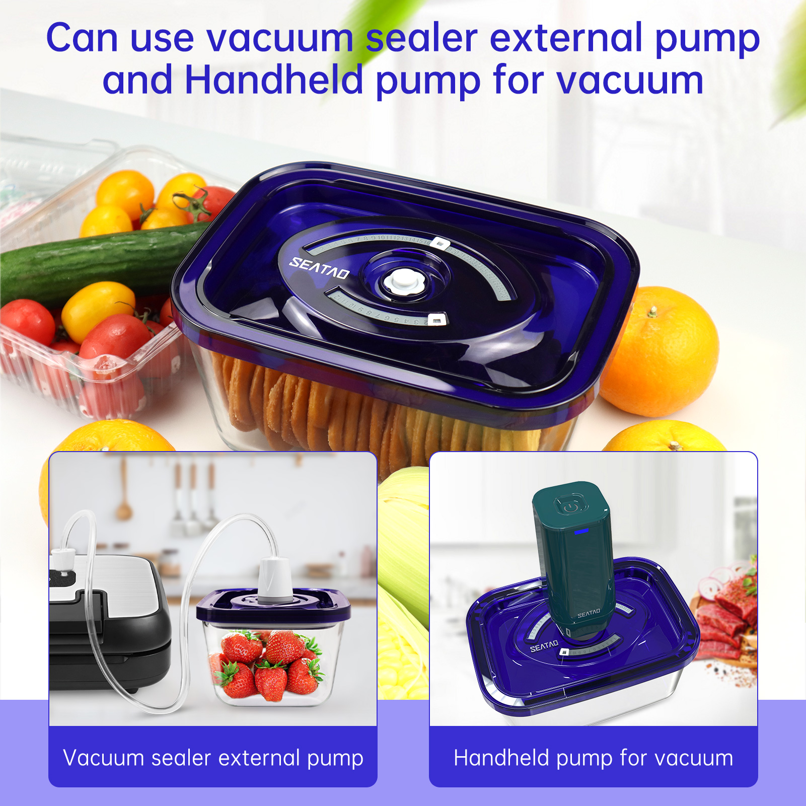 SEATAO Glass Food Storage Cont - Food Storage Vacuum Seal 리뷰 및 가격