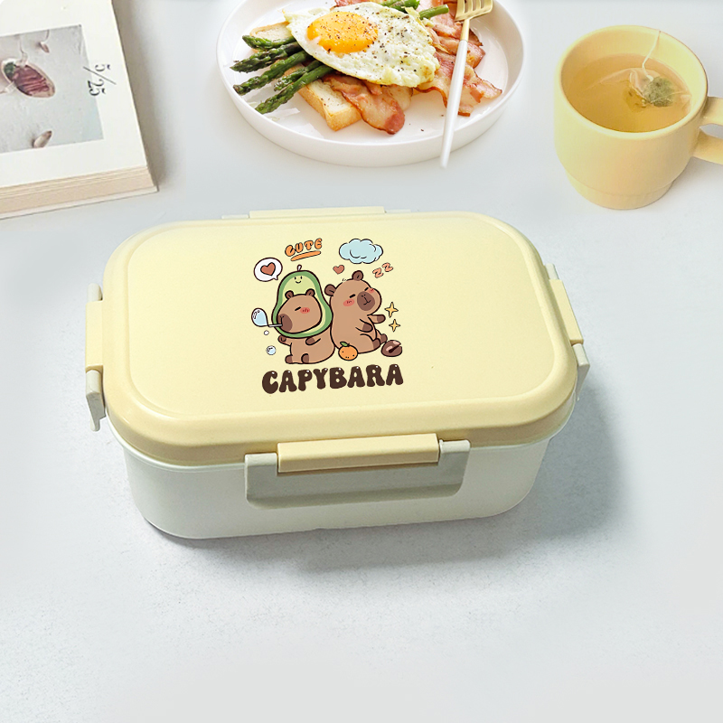 Capybara Bento Lunch Box Carto - Food Storage System 리뷰 및 가격
