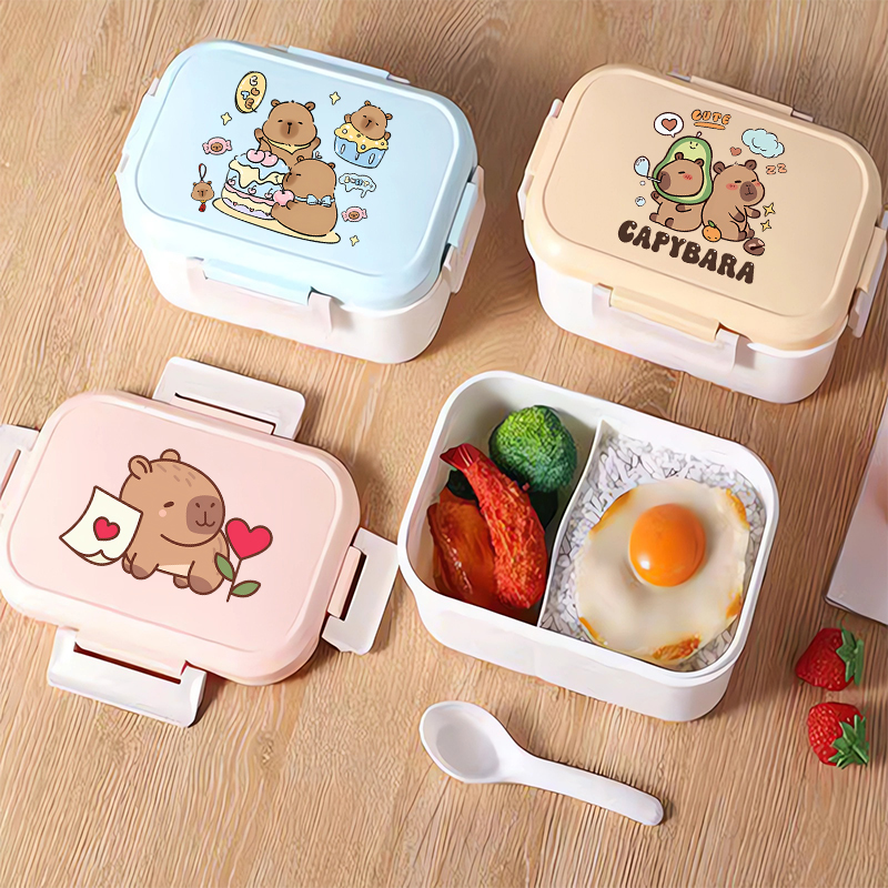 Capybara Bento Lunch Box Carto - Food Storage System 리뷰 및 가격