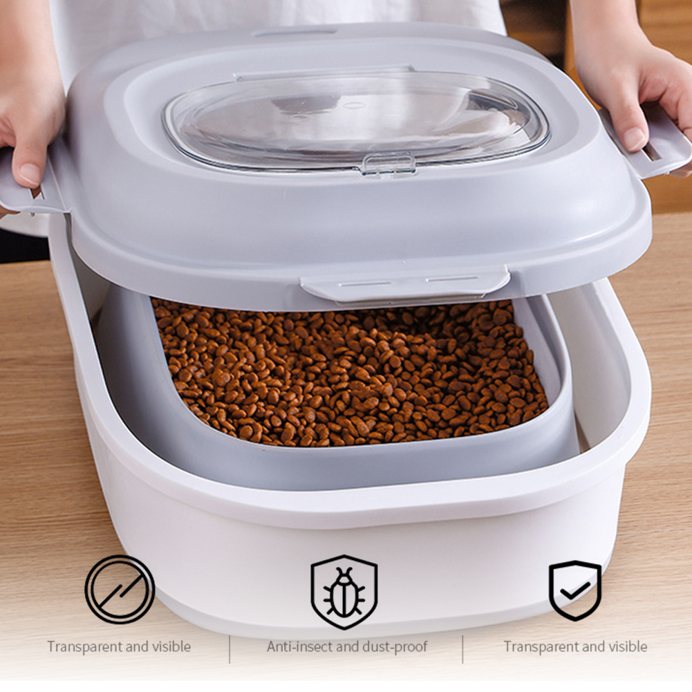 Collapsible Dry Cat Food Box 2 - Food Storage With Wheels 리뷰 및 가격