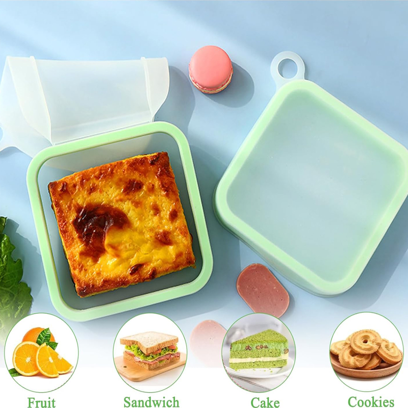 Silicone Sandwich Toast Bento  - Food Storage Keep Warm 리뷰 및 가격