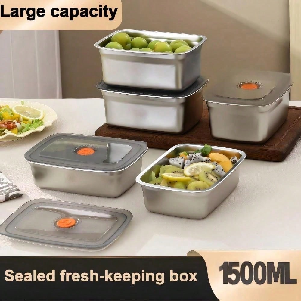 Buy 3 Get 2 Free, 5 Stainless  - Food Storage Stainless Steel Containers 리뷰 및 가격